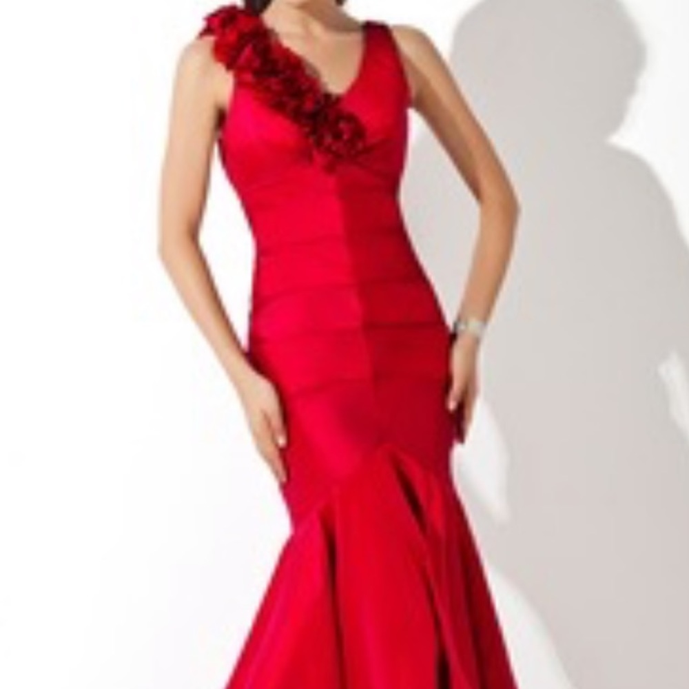 NWT Mermaid V-neck formal evening dress, stunning!